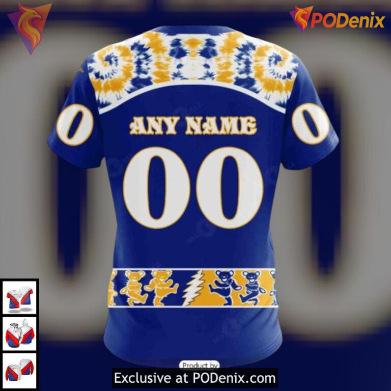 Grateful Dead Rock Band Design NHL Buffalo Sabres Unisex Hoodie Personalized 3D - 3