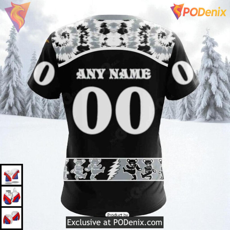 Grateful Dead Rock Band Graphic Personalized Los Angeles Kings Hoodie 3D NHL - 3