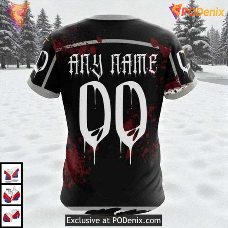 Halloween Ribs Costume Edition Custom Los Angeles Kings Graphic Hoodie NHL 3D - 3
