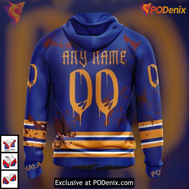Halloween Ribs Costume Jersey NHL Buffalo Sabres 3D Hoodie Special Design - 1