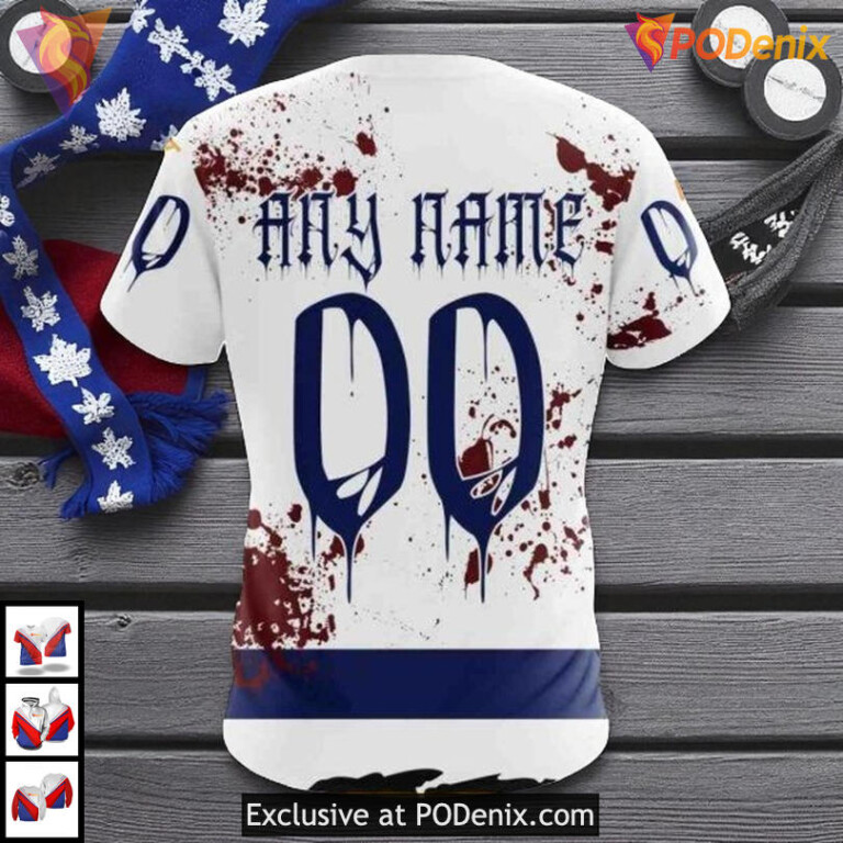 Halloween Ribs Jersey Design Toronto Maple Leafs Hoodie Custom 3D Apparel - 3