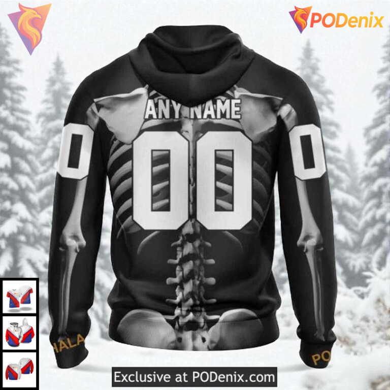 Halloween Skeleton Costume Style Custom Los Angeles Kings Unisex Hoodie NHL 3D - 1