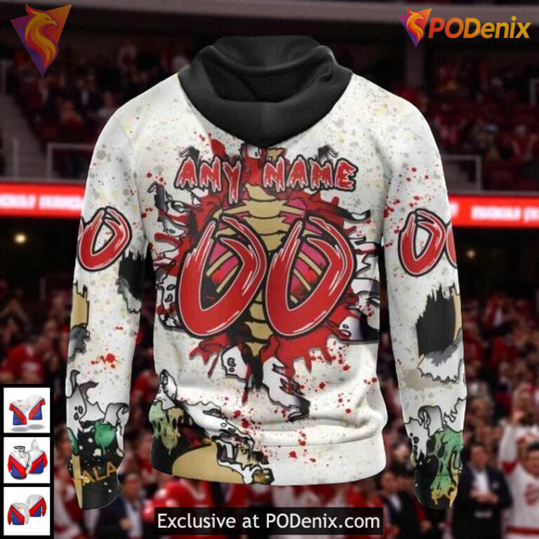 Halloween Zombie Style NHL Boston Bruins Hoodie 3D Spooky Festival Design - 1