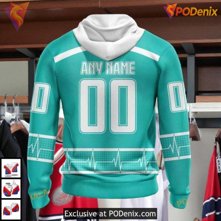 Healthcare Heroes Appreciation NHL Vintage Edmonton Oilers Hoodie 3D - 1