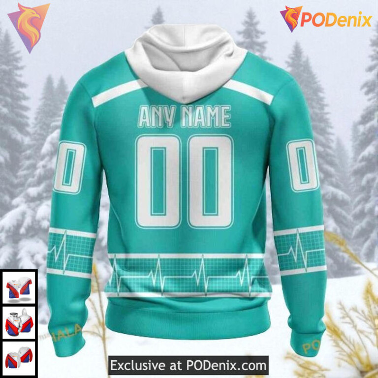 Healthcare Heroes Honoring Design Custom Retro Los Angeles Kings Hoodie NHL 3D - 1