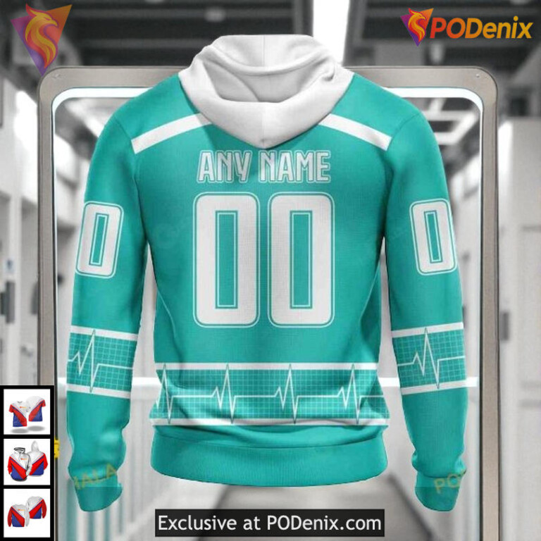 Healthcare Heroes Tribute Custom Florida Panthers Graphic Hoodie NHL 3D - 1