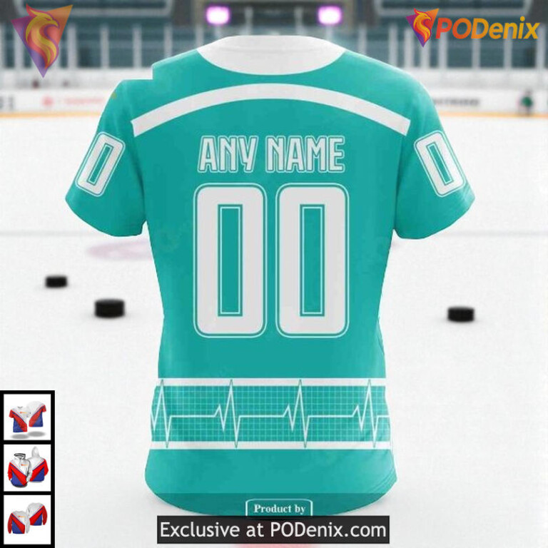 Healthcare Heroes Tribute Custom Florida Panthers Graphic Hoodie NHL 3D - 3
