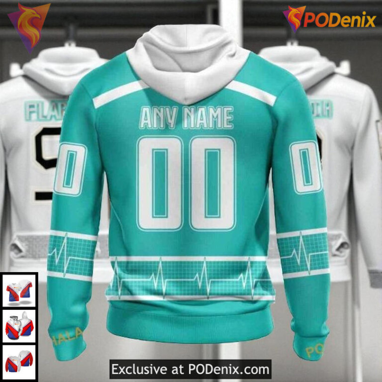 Healthcare Heroes Tribute Custom Vintage Florida Panthers Hoodie NHL 3D - 1