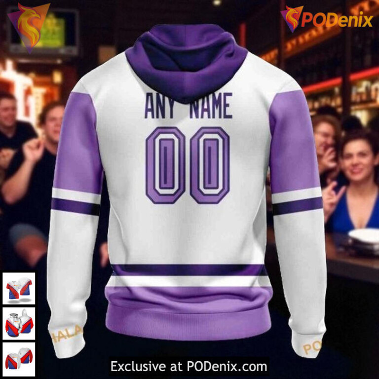 Hockey Fight Cancer Custom 2025 New York Rangers All Over Print Hoodie 3D - 1