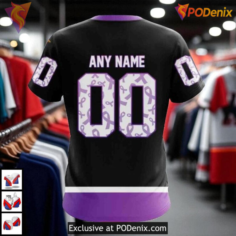 Hockey Fights Cancer Black Kits Toronto Maple Leafs Zip Up Hoodie, NHL Clothing - 3