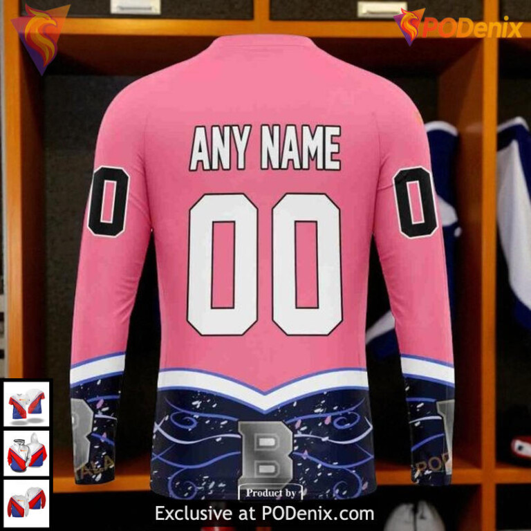 Hockey Fights Cancer Custom NHL Boston Bruins Hoodie Limited Edition - 4