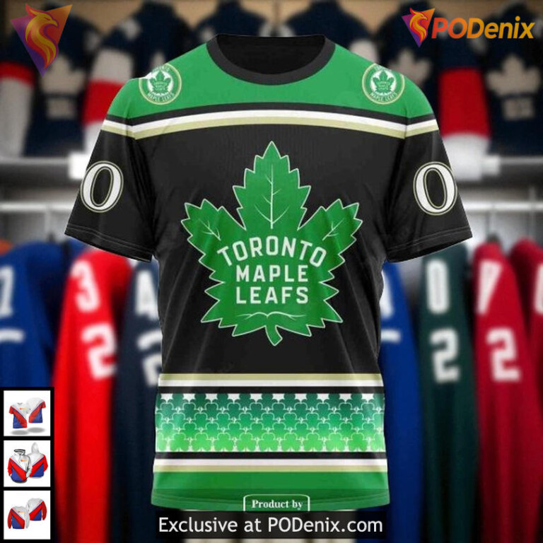 Hockey Patricks Day Toronto Maple Leafs Personalized 3D Hoodie, Custom NHL Shirt - 2