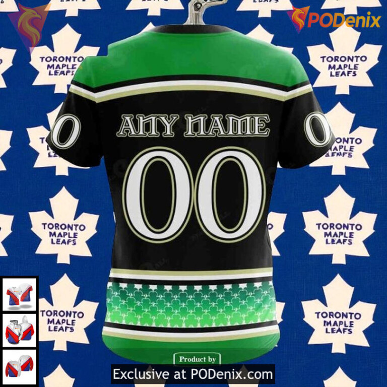 Hockey Patricks Day Toronto Maple Leafs Personalized 3D Hoodie, Custom NHL Shirt - 3
