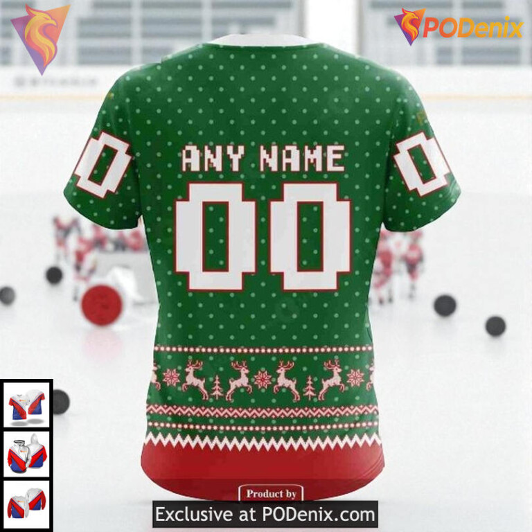 Holiday Cheer Apparel Custom Florida Panthers Holiday Hoodie NHL 3D - 4