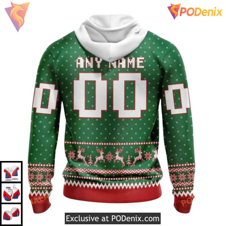 Holiday Cheer Apparel Custom San Jose Sharks All Over Print Hoodie 3D - 1
