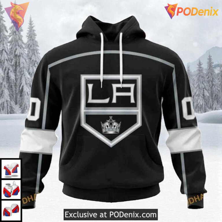 Home Kits 2025 Tribute Edition Custom Los Angeles Kings All Over Print Hoodie