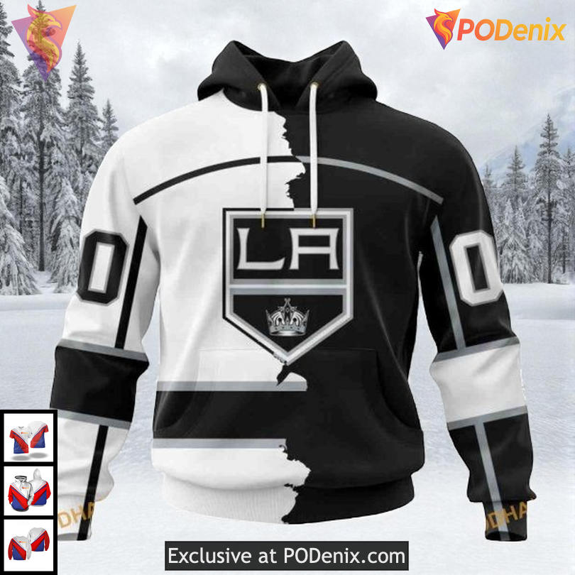 Home Mix Away 2025 Concept Custom Los Angeles Kings Sweatshirt Hoodie NHL 3D