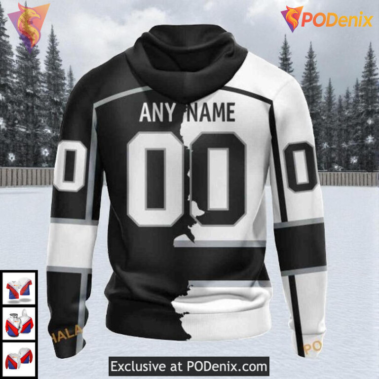 Home Mix Away 2025 Concept Custom Los Angeles Kings Sweatshirt Hoodie NHL 3D - 1