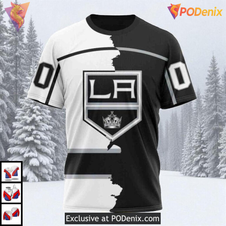 Home Mix Away 2025 Concept Custom Los Angeles Kings Sweatshirt Hoodie NHL 3D - 2