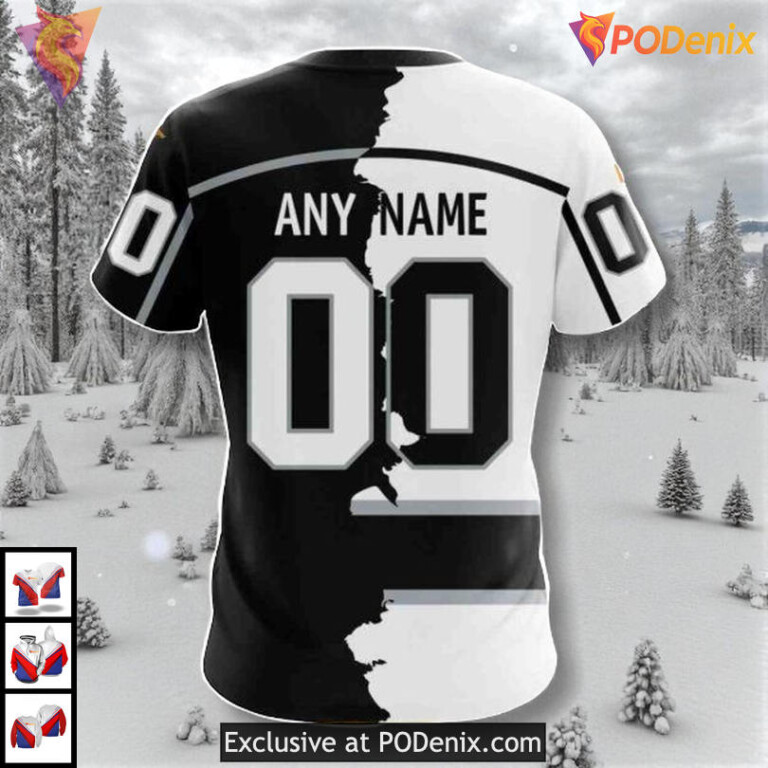 Home Mix Away 2025 Concept Custom Los Angeles Kings Sweatshirt Hoodie NHL 3D - 3