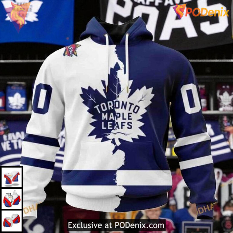 Home Mix Away 2025 NHL Toronto Maple Leafs Hoodie Custom 3D Fan Design