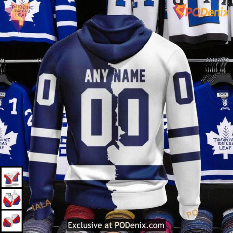 Home Mix Away 2025 NHL Toronto Maple Leafs Hoodie Custom 3D Fan Design - 1