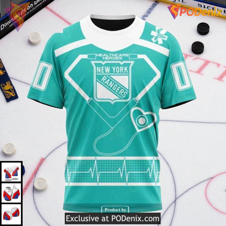 Honoring Healthcare Heroes Tribute With New York Rangers Winter Hoodie Custom 3D - 2