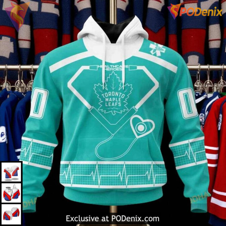 Honoring Healthcare Heroes Vintage Toronto Maple Leafs Hoodie, Custom 3D Tribute