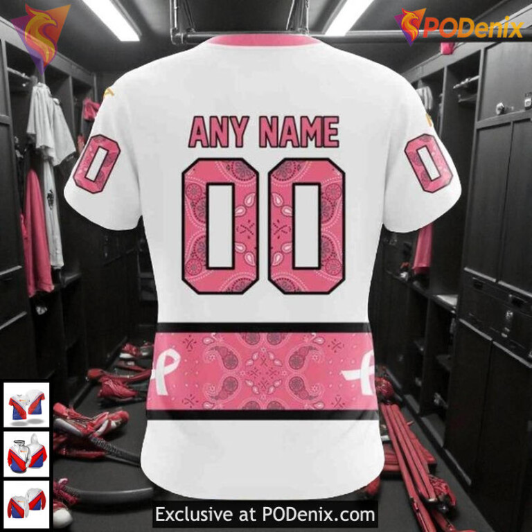 In October We Wear Pink Breast Cancer NHL Edmonton Oilers Hoodie 3D - 3