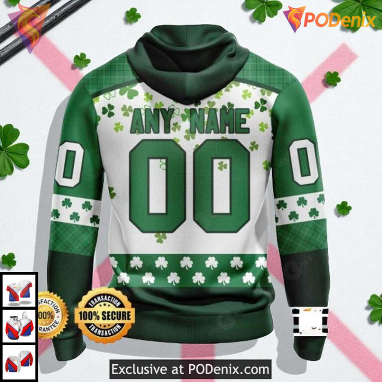 Irish Celebration Style Custom New York Rangers Unisex Hoodie 3D - 1