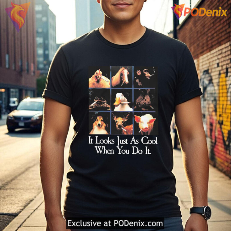 It Looks Just As Cool When You Do It Graphic Hoodie, Funny Satire Design - 2