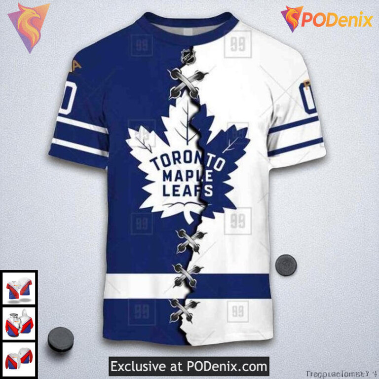 Jersey 2025 Style Toronto Maple Leafs Zip Up Hoodie, Custom NHL Hockey Apparel - 1