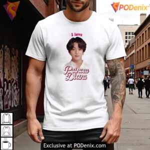 Jungkook Princess Diana shirt, funny kpop meme fashion I love quote design - 1