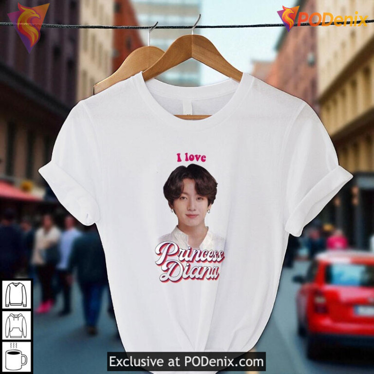 Jungkook Princess Diana shirt, funny kpop meme fashion I love quote design - 2