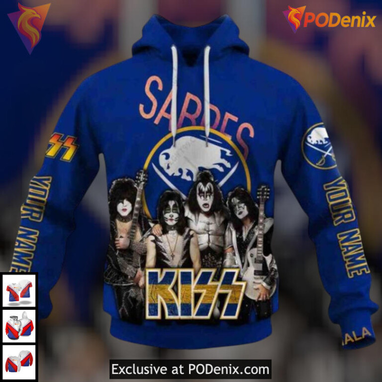Kiss Band Rock Style Exclusive NHL Buffalo Sabres Hoodie 3D Personalized