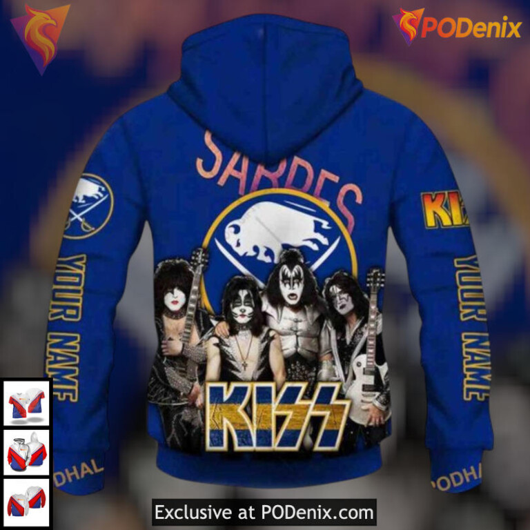 Kiss Band Rock Style Exclusive NHL Buffalo Sabres Hoodie 3D Personalized - 2