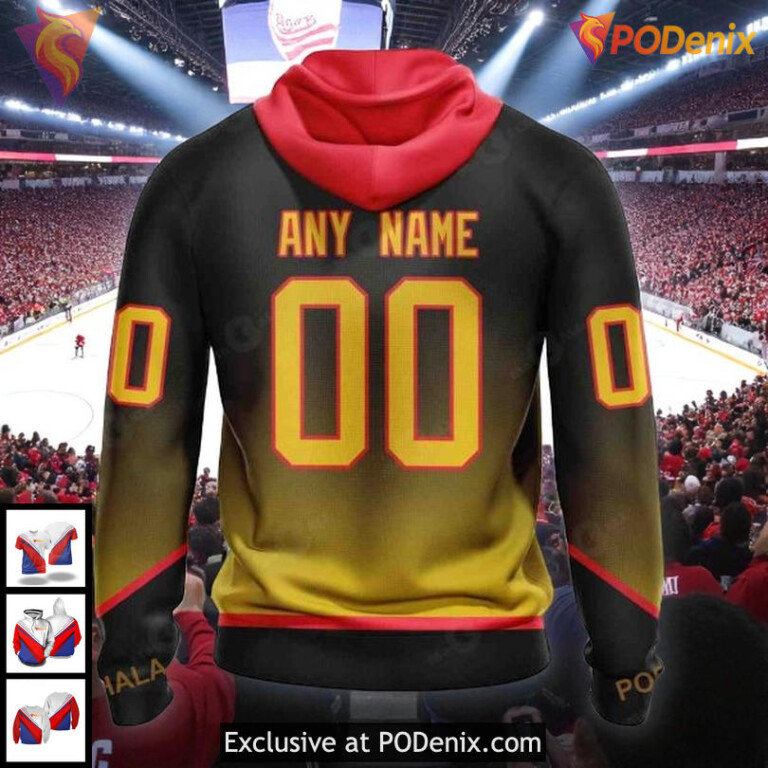 Mens Vancouver Canucks Custom Hoodie 3D Retro Gradient NHL Fanwear Limited Edition - 1
