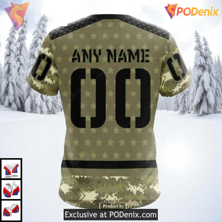 Military Appreciation Camo Tribute Custom Los Angeles Kings Kids Hoodie NHL 3D - 3