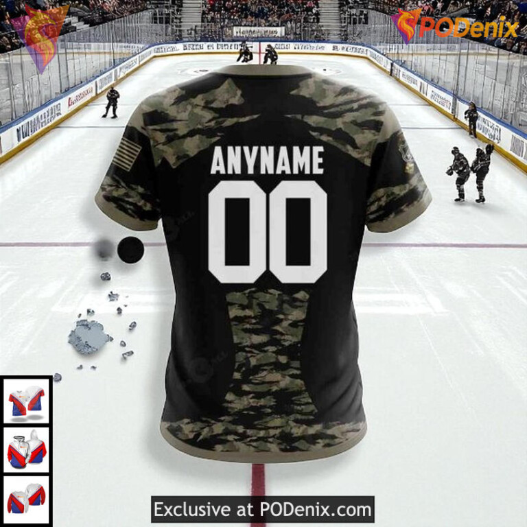 Military Members Kits V5 Custom NHL San Jose Sharks Winter Hoodie 3D - 3