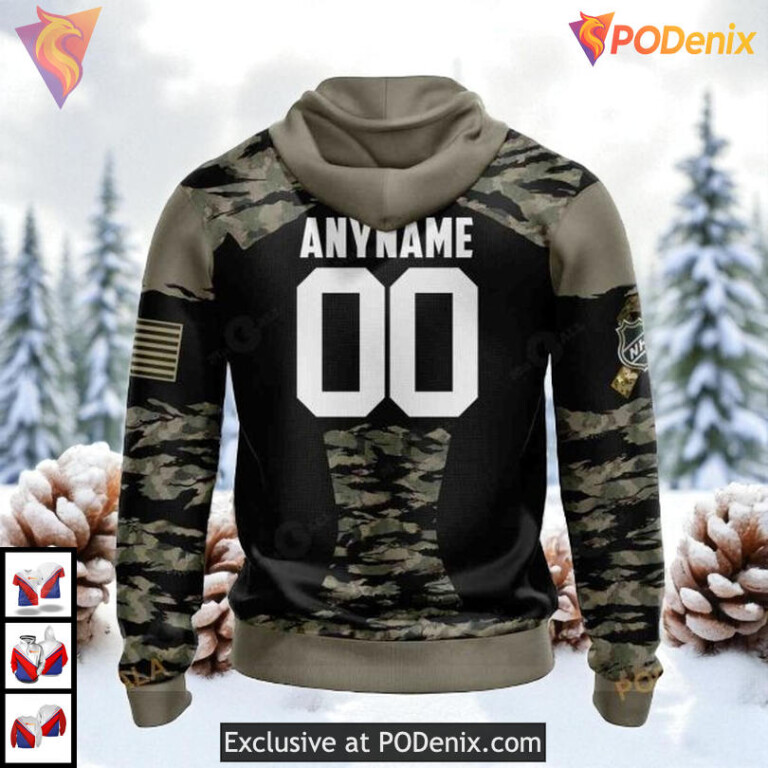 Military Members Kits V5 Edition Custom Number Los Angeles Kings Hoodie NHL 3D - 1