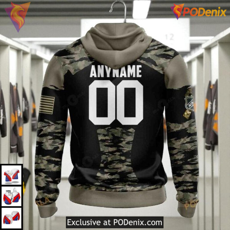 Military Members V5 Kit Design Custom Custom Number Florida Panthers Hoodie NHL 3D - 1