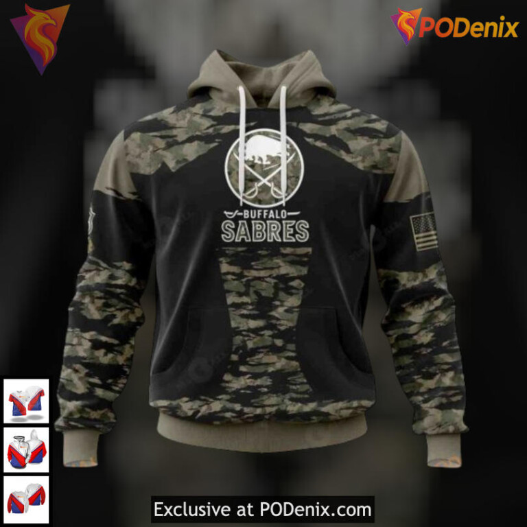 Military Members V5 Kit Tribute NHL Buffalo Sabres Hoodie 3D Custom Edition