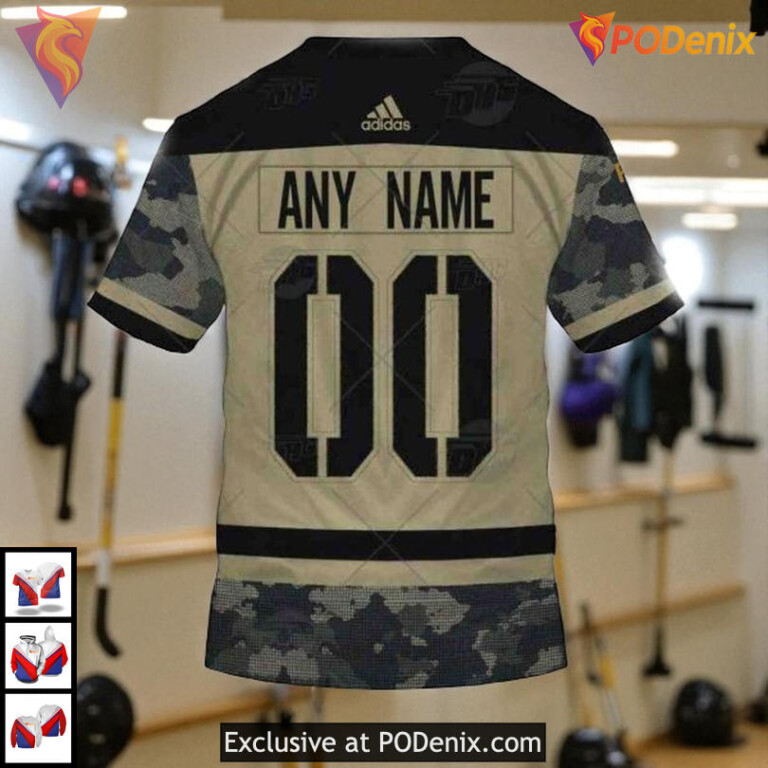 Military Practice Jersey NHL Custom Name Minnesota Wild Hoodie 3D