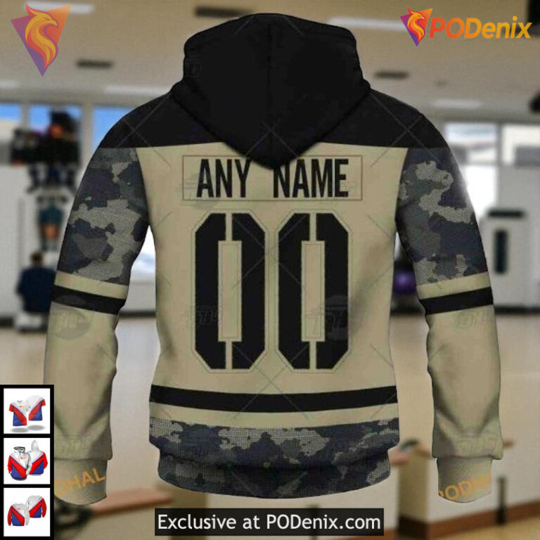 Military Practice Jersey NHL Custom Name Minnesota Wild Hoodie 3D - 3