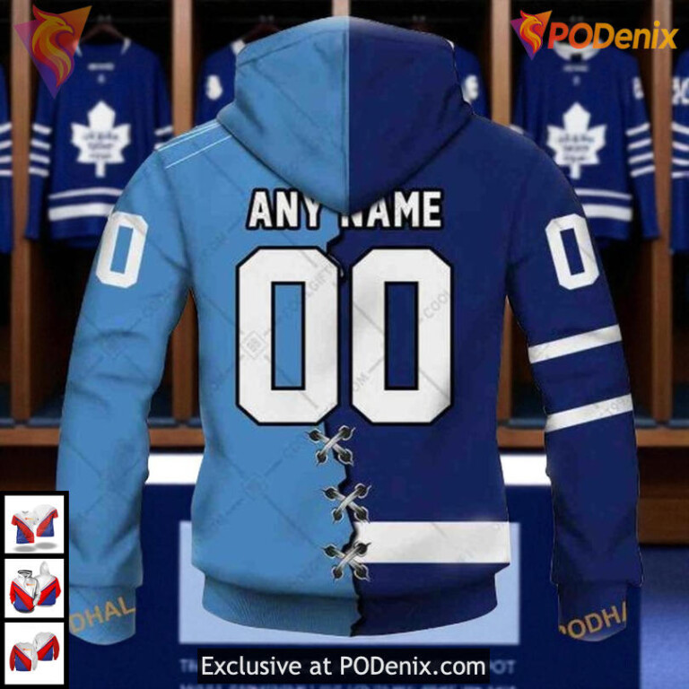 Mix CFL Argonauts Toronto Maple Leafs Retro Hoodie, Custom NHL 3D Shirt Style - 1