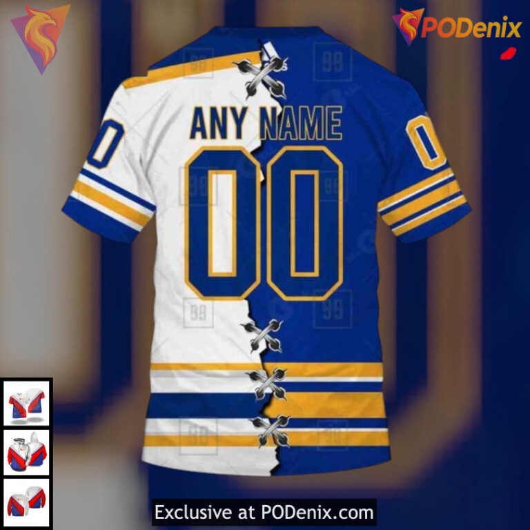Mix Color Jersey 2025 Edition NHL Buffalo Sabres Holiday Hoodie Custom 3D - 3