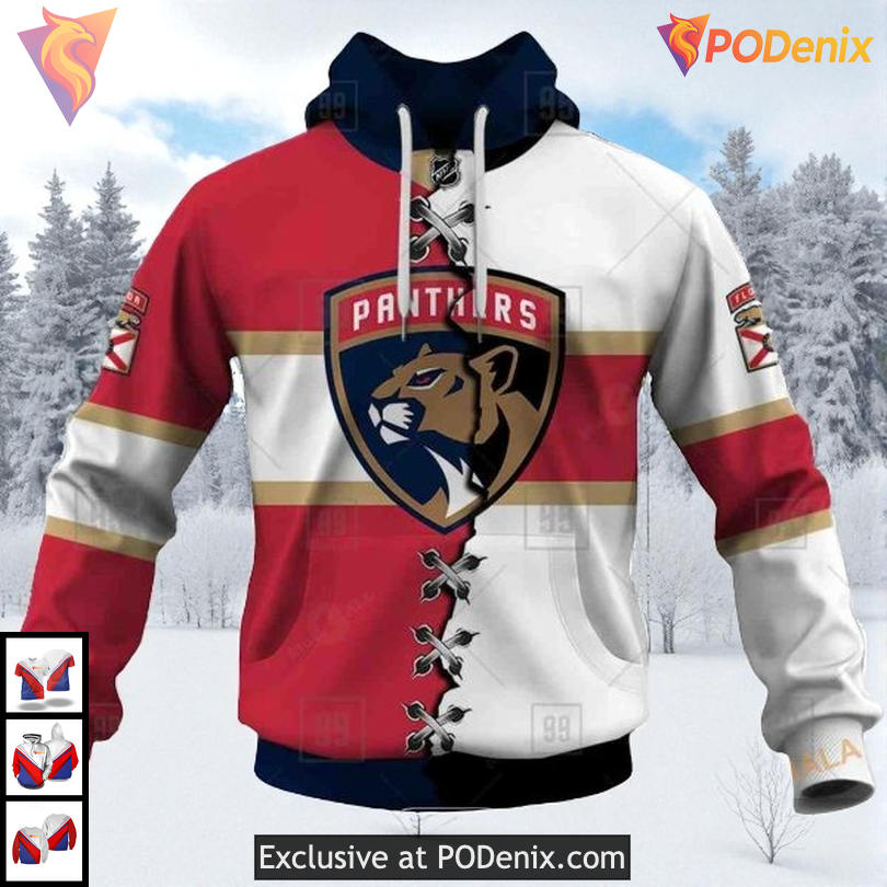 Mix Color Jersey 2025 Style Custom Florida Panthers Hoodie NHL 3D