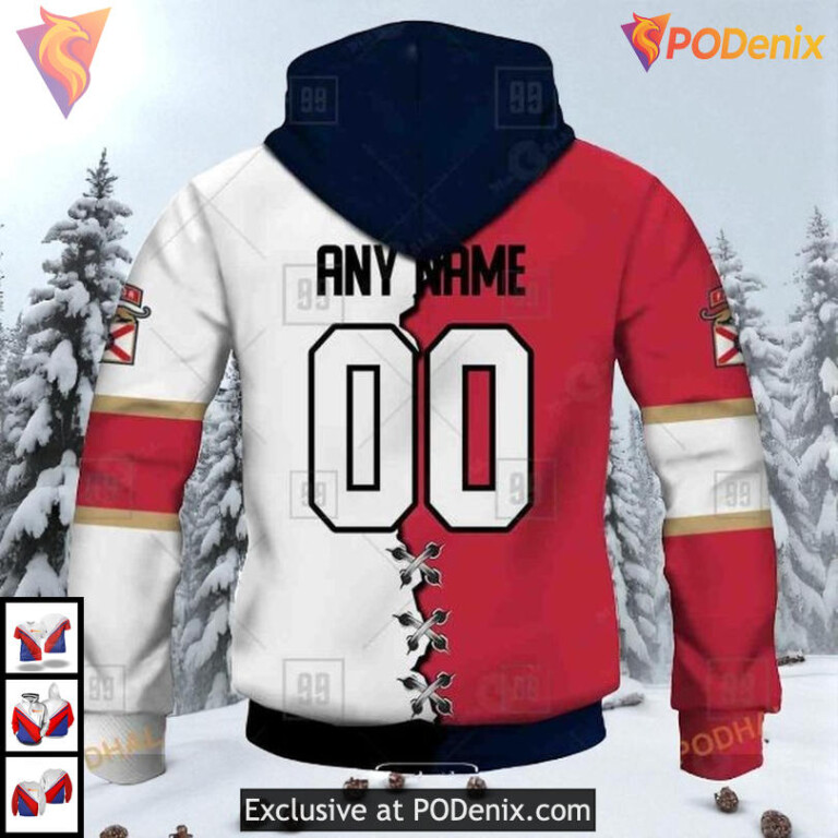 Mix Color Jersey 2025 Style Custom Florida Panthers Hoodie NHL 3D - 2