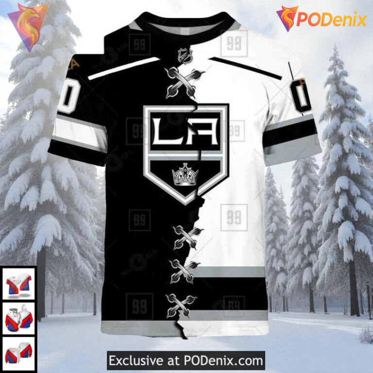 Mix Color Jersey 2025 Style Custom Los Angeles Kings Pullover Hoodie NHL 3D - 1
