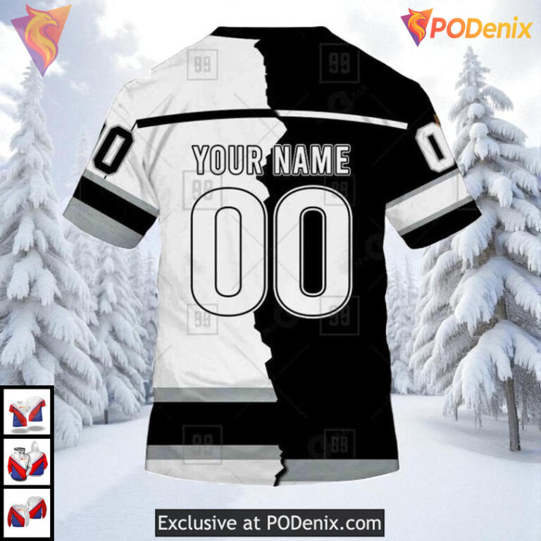 Mix Color Jersey 2025 Style Custom Los Angeles Kings Pullover Hoodie NHL 3D - 3